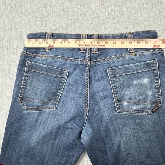 5.11 Tactical Jeans Mens 34x32 Blue Straight Cotton Blend Workwear Dark Wash - Picture 6 of 12